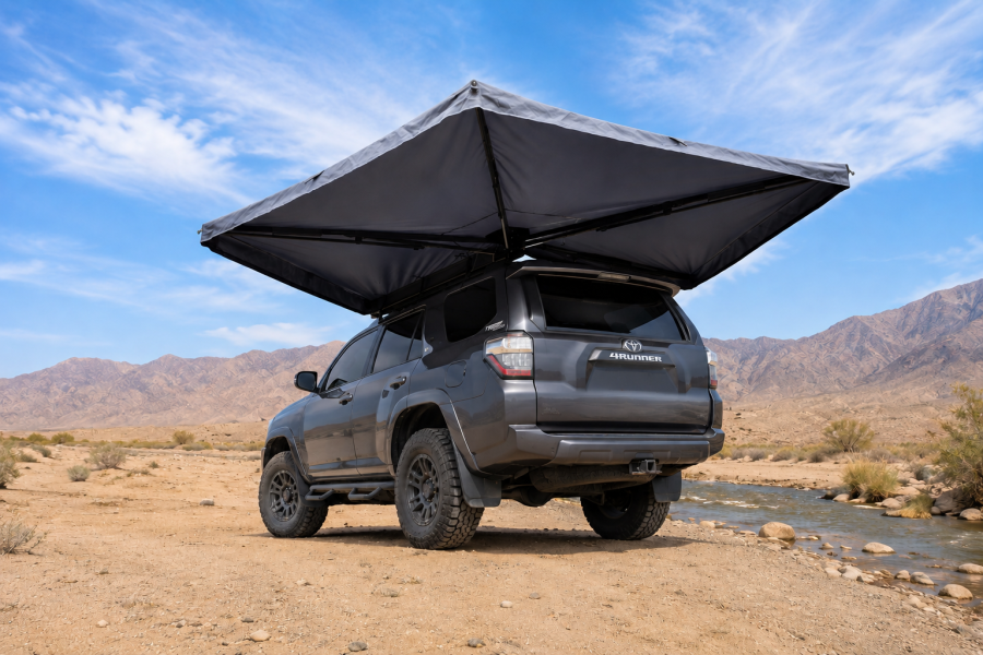 Basic 270°Freestanding Fan Awning-PVC