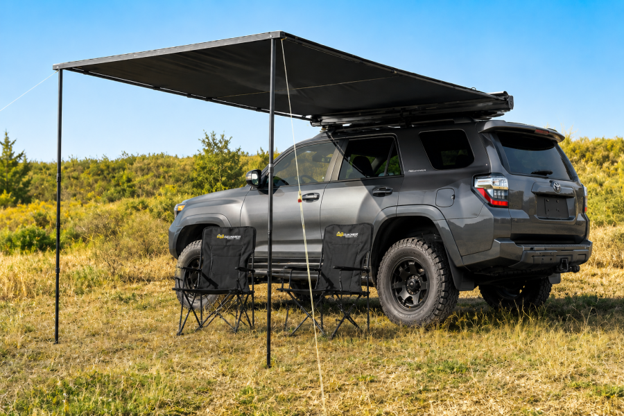 Fabric-Shell Vehicle Side Awning