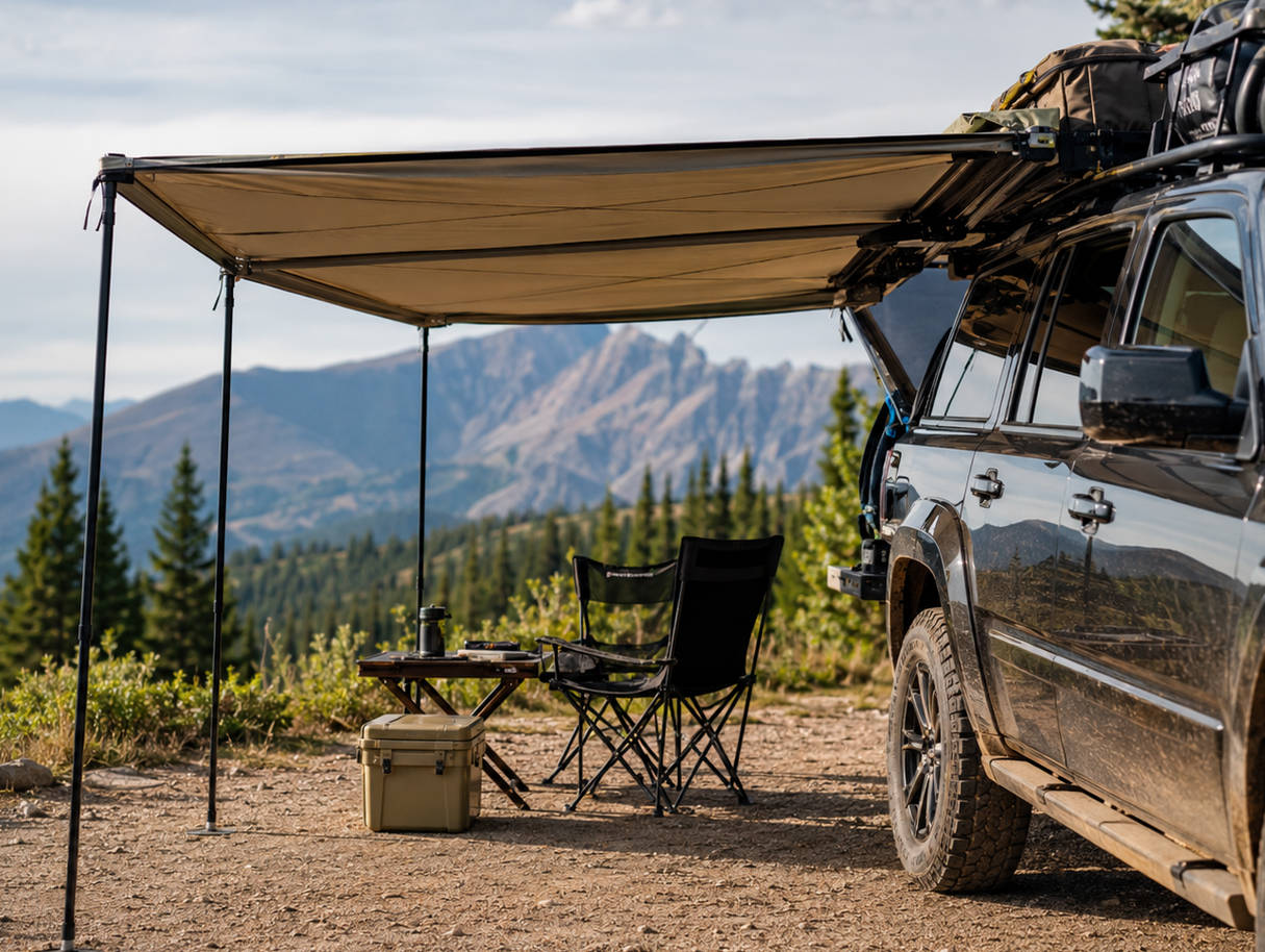 Customer awning field photo